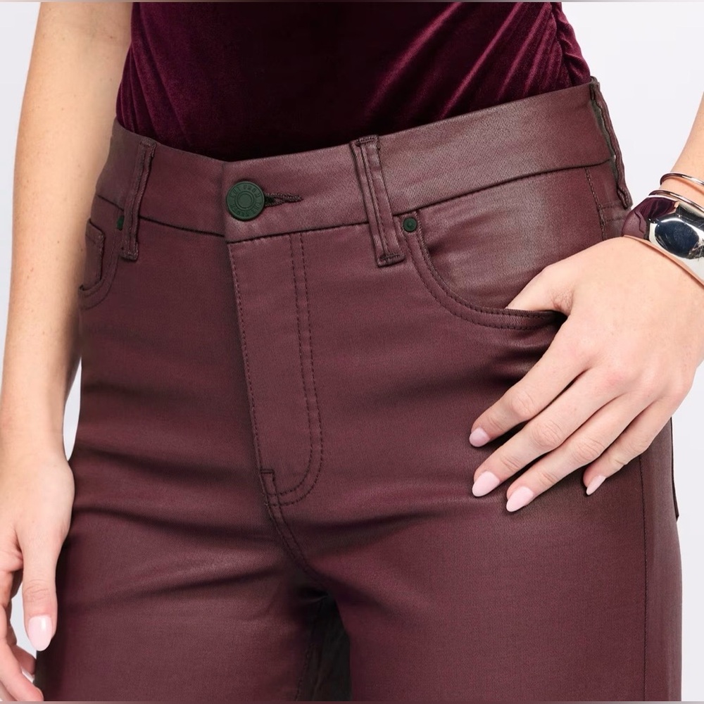 Kut From The Kloth Meg Fab Ab High Rise Coated Wide Leg Jeans NWT! - Picture 9 of 14
